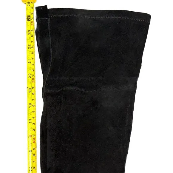 Sigerson Morrison Suede Studded‎ Chunky Lug Over The Knee Boots 8 Goth Emo Punk