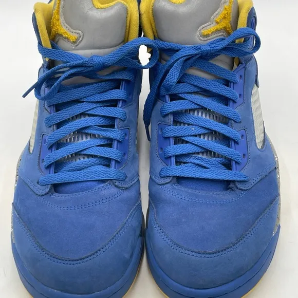 Size 10.5 Air Jordan 5 Retro Laney Sneakers Tennis Shoes Athletic Nike Blue