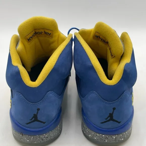 Size 10.5 Air Jordan 5 Retro Laney Sneakers Tennis Shoes Athletic Nike Blue