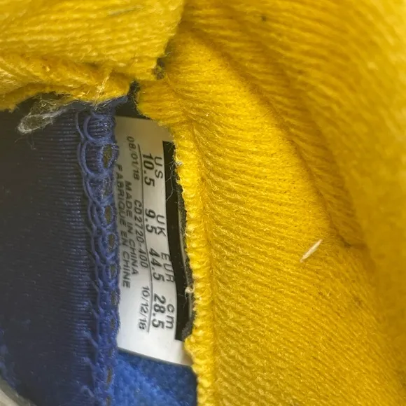 Size 10.5 Air Jordan 5 Retro Laney Sneakers Tennis Shoes Athletic Nike Blue