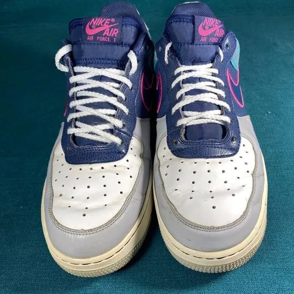 Size 10.5 - Men’s Nike Air Force 1 low multicolor shoes