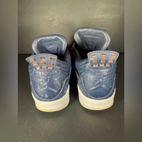 Size 11 - Air Jordan 4 Retro Premium Obsidian Navy Blue Quilted Shoes Sneakers