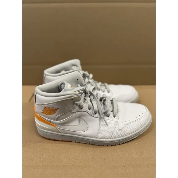 Size 11 -‎ Jordan 1 Retro 86 White Kumquat Orange Basketball Shoes Sneakers 2014