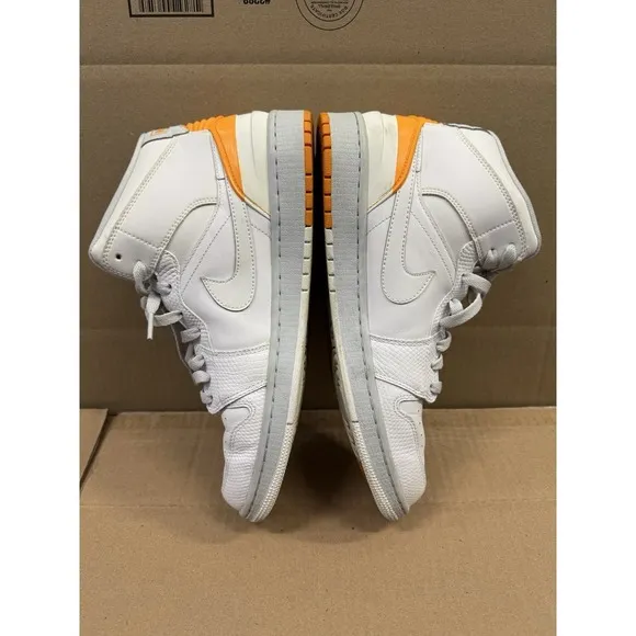 Size 11 -‎ Jordan 1 Retro 86 White Kumquat Orange Basketball Shoes Sneakers 2014