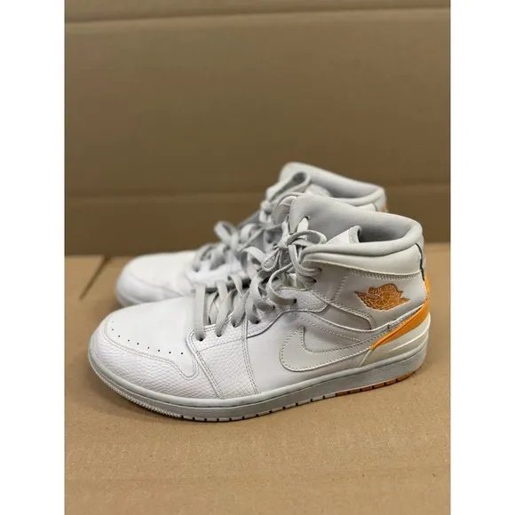 Size 11 -‎ Jordan 1 Retro 86 White Kumquat Orange Basketball Shoes Sneakers 2014