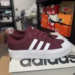 Size 11 Woman Adidas Bravada 2.0 Platform Skateboard Shoes Red ID5570