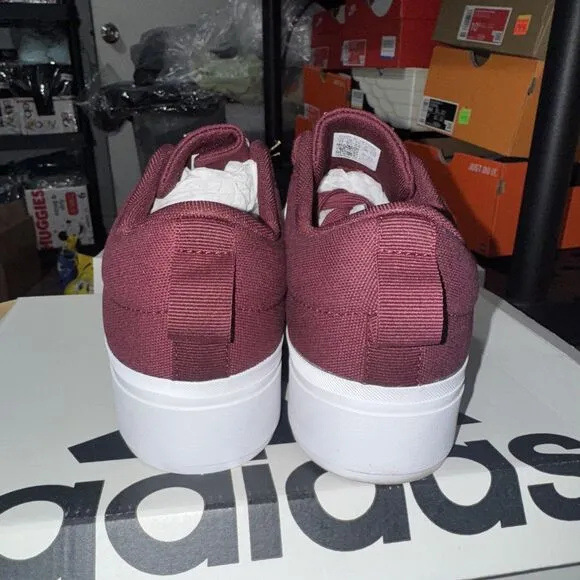 Size 11 Woman Adidas Bravada 2.0 Platform Skateboard Shoes Red ID5570