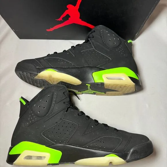 Size 11.5 - Nike Air Jordan 6 Retro Electric Green Men's Shoes