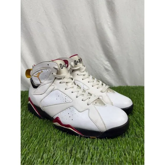 Size 12 Air Jordan 7 Cardinal Mens Nike Retro White Black 304775-104