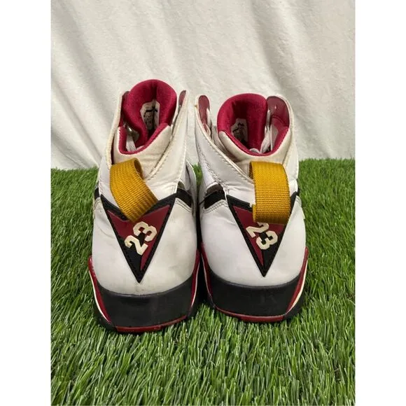 Size 12 Air Jordan 7 Cardinal Mens Nike Retro White Black 304775-104