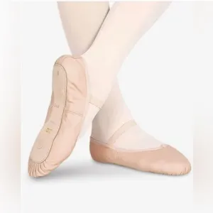 Size 12 C. BLOCH children's BELLE leather ballet shoes.