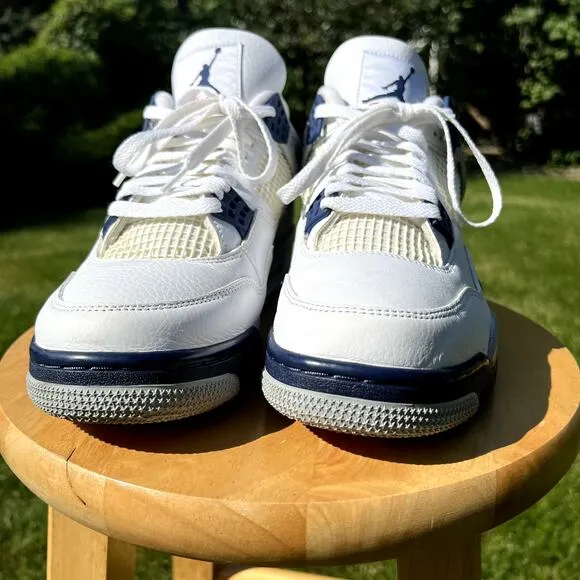 Size 12 - Nike Air Jordan 4 Retro Midnight Navy Men's Shoes - Ships Now