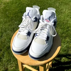 Size 12 - Nike Air Jordan 4 Retro Midnight Navy Men's Shoes - Ships Now