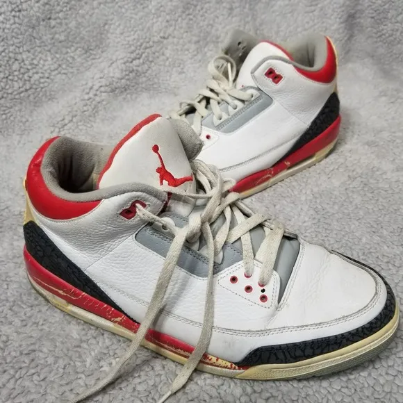 Size 13 - Air Jordan 3 Retro 2007 Fire Red