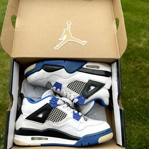 Size 4 - Nike Air Jordan 4 Retro GS Motorsports Men's Shoes - Ships Now