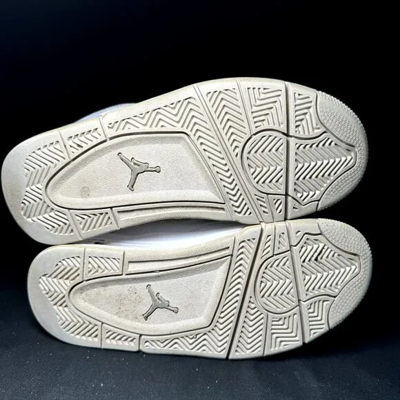 Size 4.5 - Nike Air Jordan 4 Retro GS White Oreo 2021 Shoes