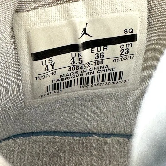 Size 4.5 - Nike Air Jordan 4 Retro GS White Oreo 2021 Shoes