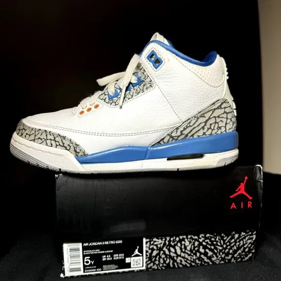 Size 5 - Nike Air Jordan 3 Retro GS Washington Wizards Men's Shoes