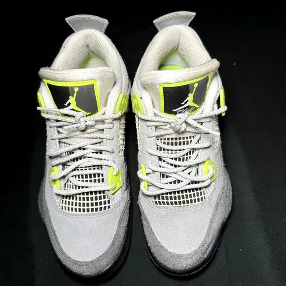 Size 5 - Nike Air Jordan 4 Retro SE GS Neon 95 Men's Shoes