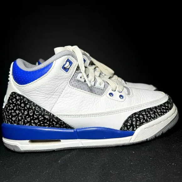 Size 5.5 - Nike Air Jordan 3 Retro GS Racer Blue Men's Shoes