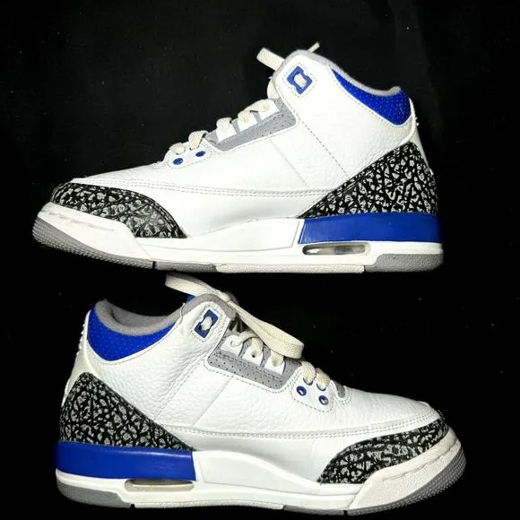 Size 5.5 - Nike Air Jordan 3 Retro GS Racer Blue Men's Shoes