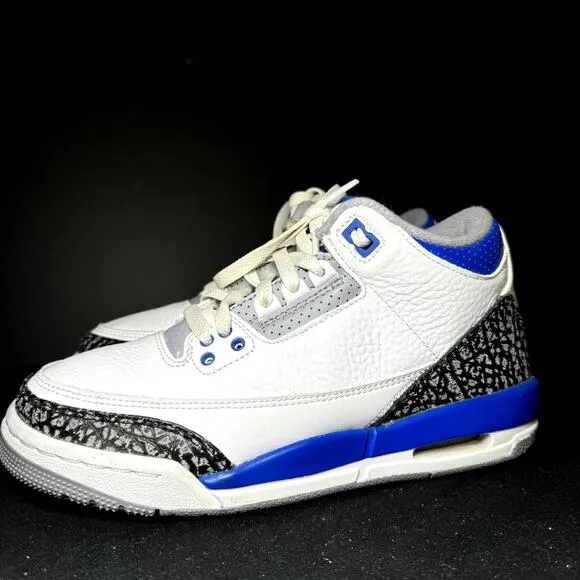 Size 5.5 - Nike Air Jordan 3 Retro GS Racer Blue Men's Shoes