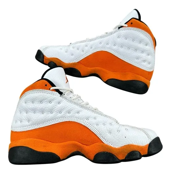Size 5y - Air Jordan 13 Retro Starfish Shoes | DJ3003-108 | White Orange Black