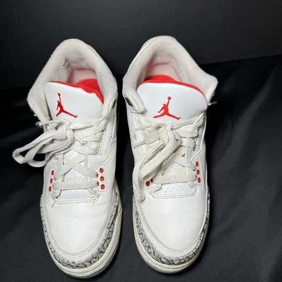 Size 6 - Nike Air Jordan 3 Retro GS White Cement Reimagined Men's Shoes