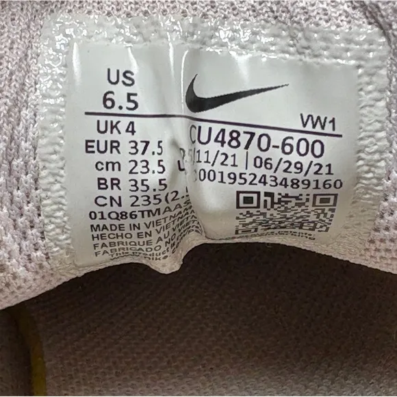 Size 6.5 - Women’s Nike Air Ap pink shoes