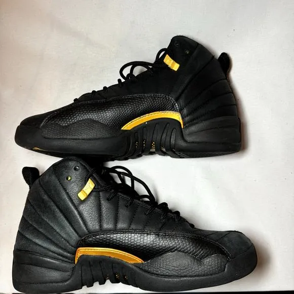 Size 7 - Nike Air Jordan 12 Retro GS Black Taxi Men's Shoes