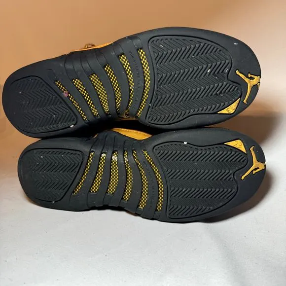 Size 7 - Nike Air Jordan 12 Retro GS Black Taxi Men's Shoes