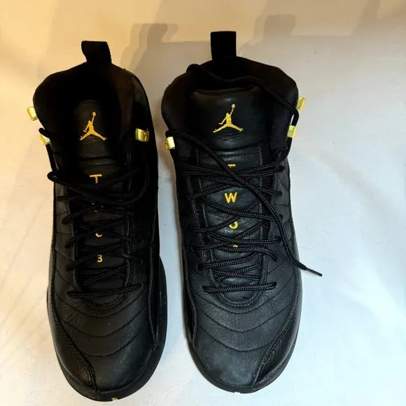 Size 7 - Nike Air Jordan 12 Retro GS Black Taxi Men's Shoes
