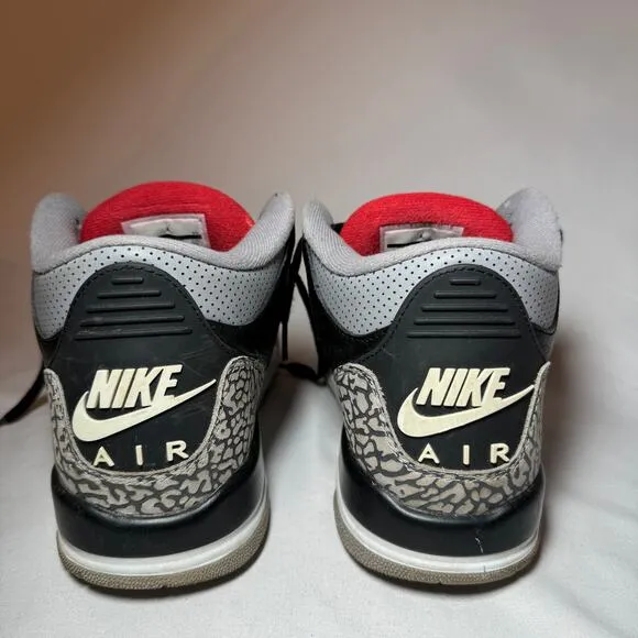 Size 7 - Nike Air Jordan 3 Retro OG BG Black Cement 2018 Men's Shoes