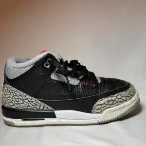 Size 7 - Nike Air Jordan 3 Retro OG BG Black Cement 2018 Men's Shoes