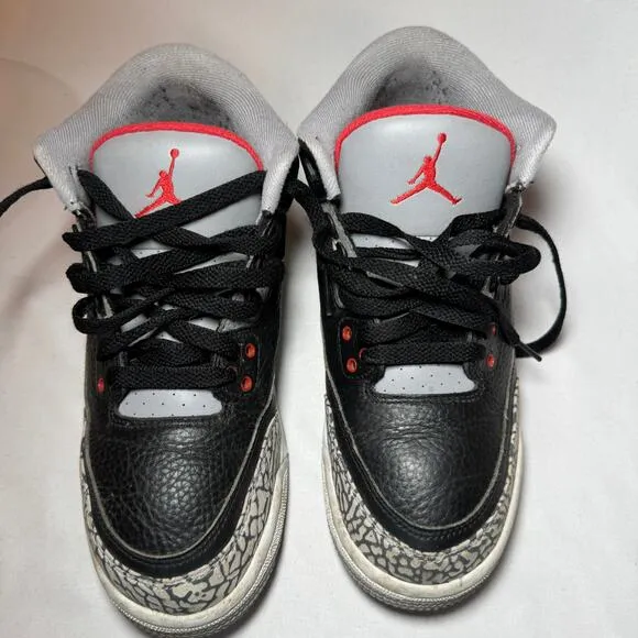 Size 7 - Nike Air Jordan 3 Retro OG BG Black Cement 2018 Men's Shoes