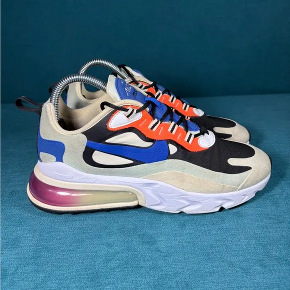 Size 7.5 - Women’s Nike Air Max 270 React Fossil shoes