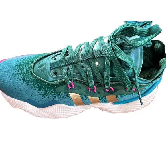 Size 7M - adidas Trae Young 3 Low Team Dark Green NWOT