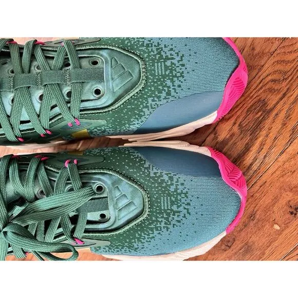 Size 7M - adidas Trae Young 3 Low Team Dark Green NWOT