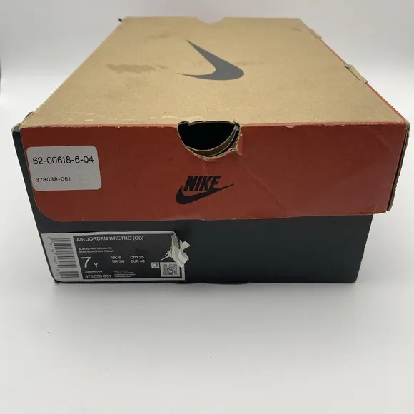 Size 7y- (GS) Jordan 11 Retro High Bred (378038-061)