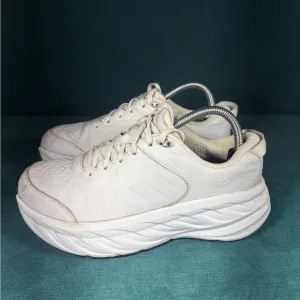Size 8.5 - Women’s Hoka One Bondi SR white shoes