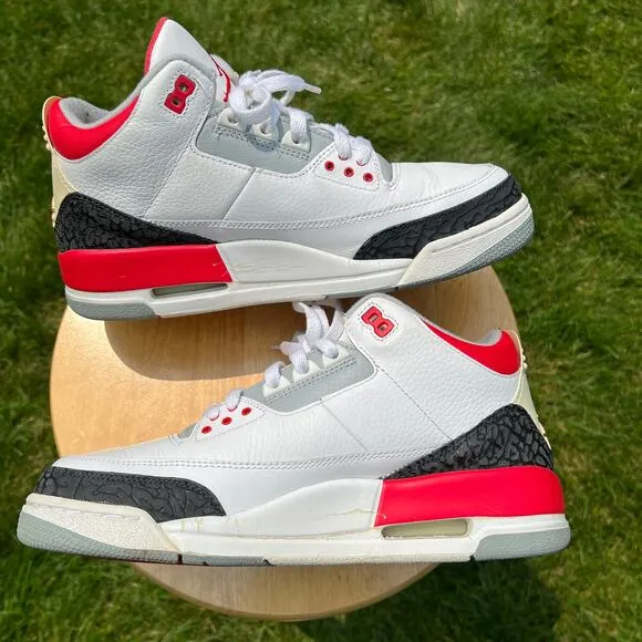 Size 9.5 - Nike Air Jordan 3 Retro Fire Red 2007 Men's Shoes - Ships Now