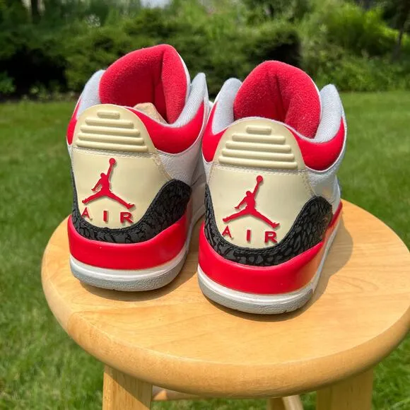 Size 9.5 - Nike Air Jordan 3 Retro Fire Red 2007 Men's Shoes - Ships Now
