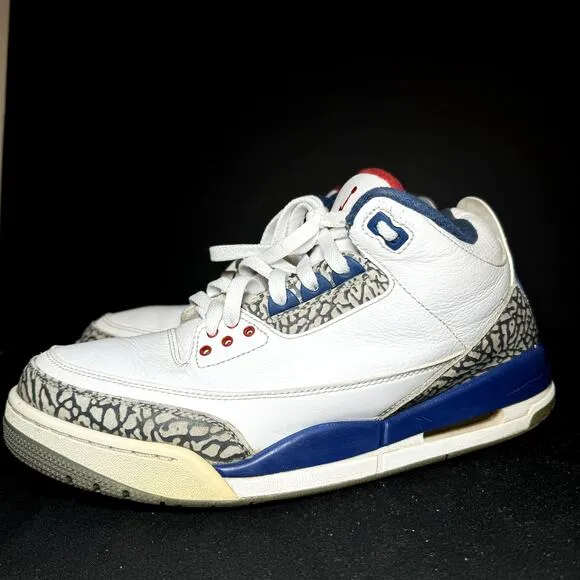 Size 9.5 - Nike Air Jordan 3 Retro OG True Blue 2016 Men's Shoes