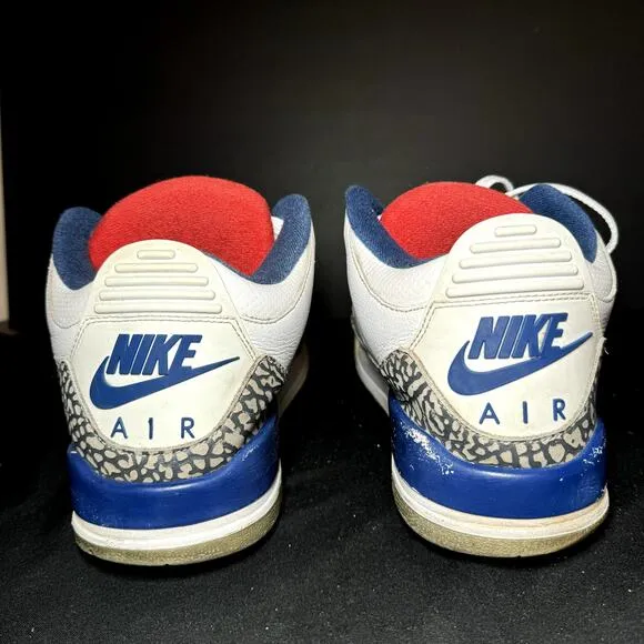 Size 9.5 - Nike Air Jordan 3 Retro OG True Blue 2016 Men's Shoes