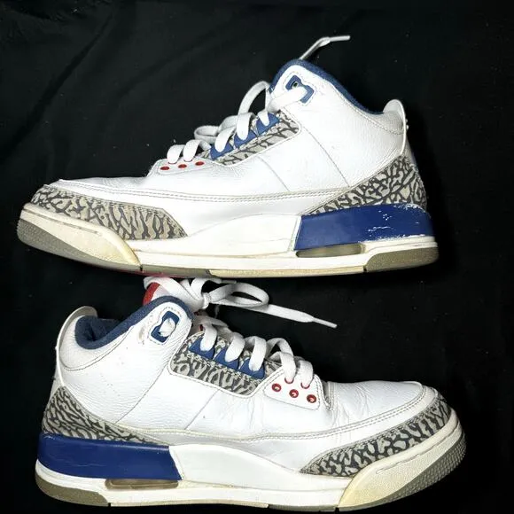 Size 9.5 - Nike Air Jordan 3 Retro OG True Blue 2016 Men's Shoes
