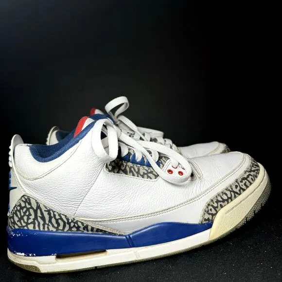 Size 9.5 - Nike Air Jordan 3 Retro OG True Blue 2016 Men's Shoes