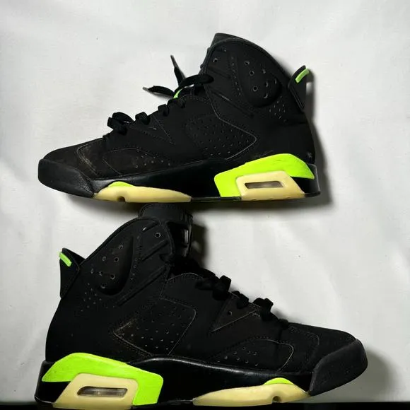 Size 9.5 - Nike Air Jordan 6 Retro Electric Green Men's Shoes
