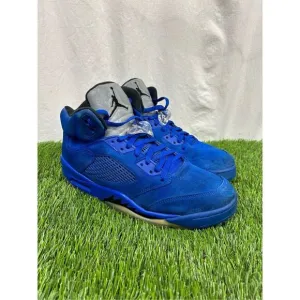 Size 10.5 - Air Jordan 5 Retro Blue Suede