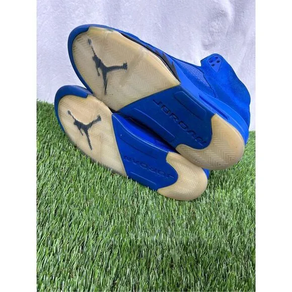 Size 10.5 - Air Jordan 5 Retro Blue Suede