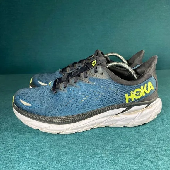 Size 11.5 - Men’s Hoka One Clifton 8 multicolor shoes